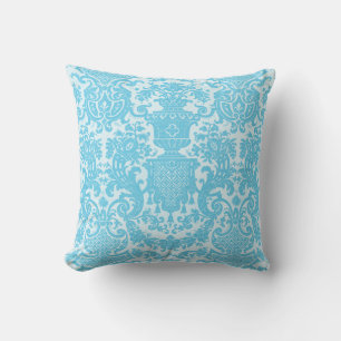 Cojín Decorativo Damasco azul claro