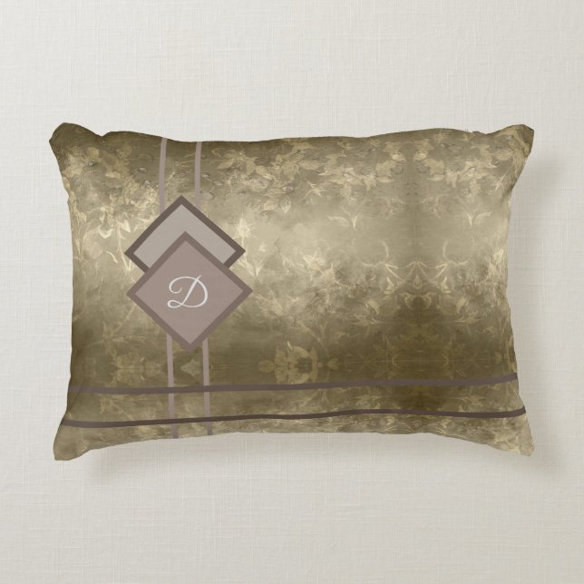 Cojín Decorativo Damasco de oro (Anverso)