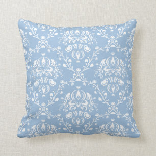 Cojín Decorativo Damasco del azul de cielo