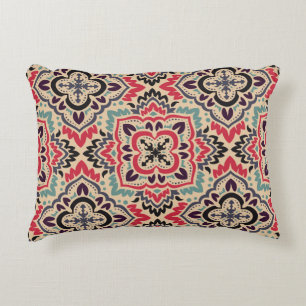 Cojín Decorativo Damasco elegante: Textura vintage sin costura