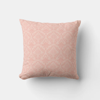 Cojín Decorativo Damasco Rosa Vintage Elegante
