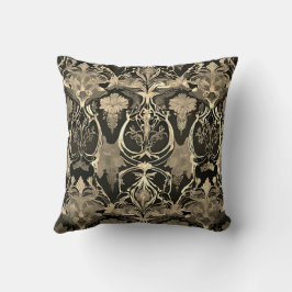Cojín Decorativo Damask Fusion: Victorian se reúne con Cyberpunk