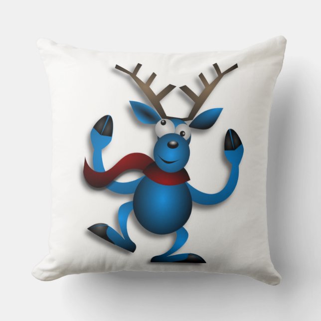 COJÍN DECORATIVO DANCING REINDEER (Anverso)