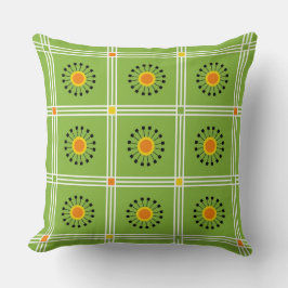 Cojín Decorativo Dandelion, Naranja verde moderno