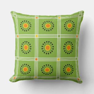 Cojín Decorativo Dandelion, Naranja verde moderno