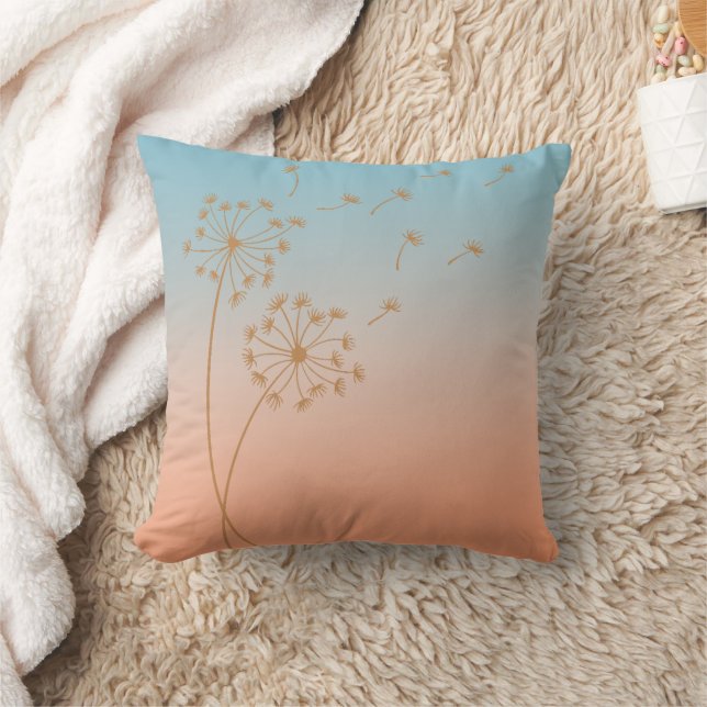Cojín decorativo Dandelion Wish Ombre Twilight (Manta)