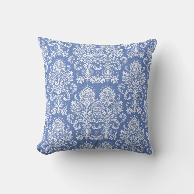 Cojín Decorativo Danubio azul Victorian Damask (Anverso)