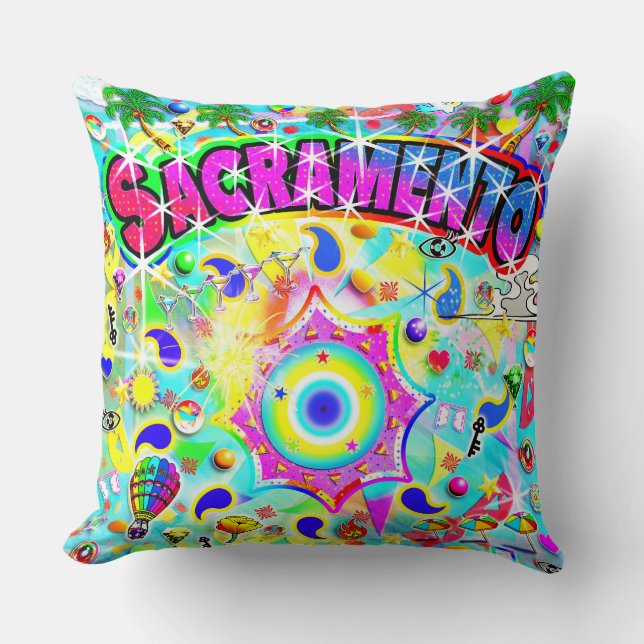 Cojín Decorativo Danza mística de Sacramento  (Anverso)