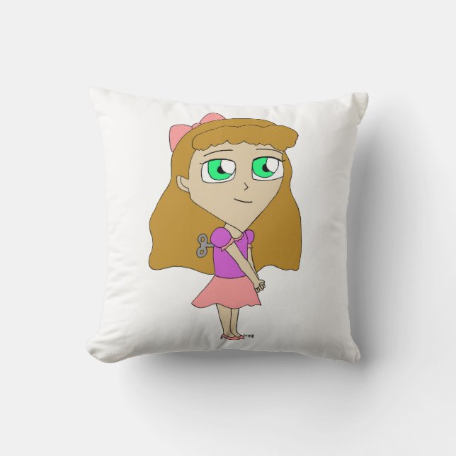 Cojín Decorativo dar cuerda a chibi (Anverso)