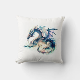 Cojín Decorativo Daragón en acuarela