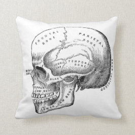 Cojín Decorativo Dark Academia Skull Pillow