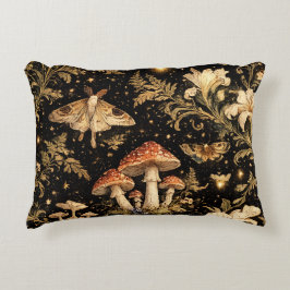 Cojín Decorativo Dark Cottagecore Botanical Pattern Fabric - Vintag