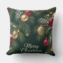 Cojín Decorativo Dark Emerald Pattern