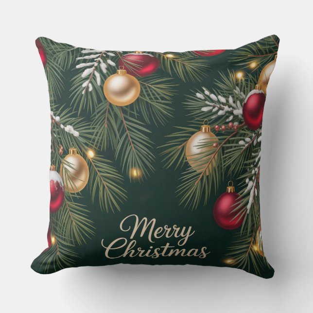 Cojín Decorativo Dark Emerald Pattern (Anverso)