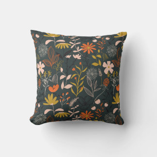 Cojín Decorativo Dark Florals