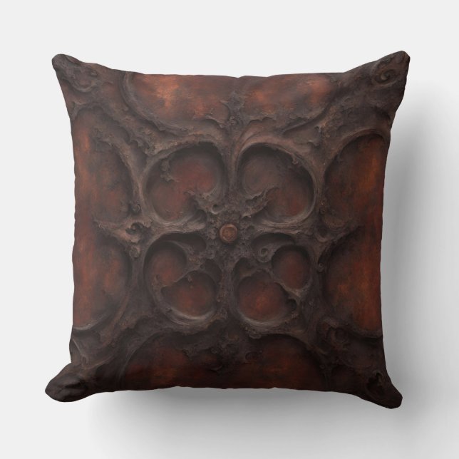 Cojín Decorativo Dark Red Brown Gothic (Anverso)