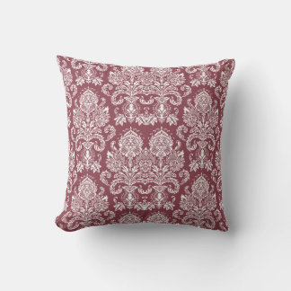 Cojín Decorativo Dark Rosa Victorian Damask