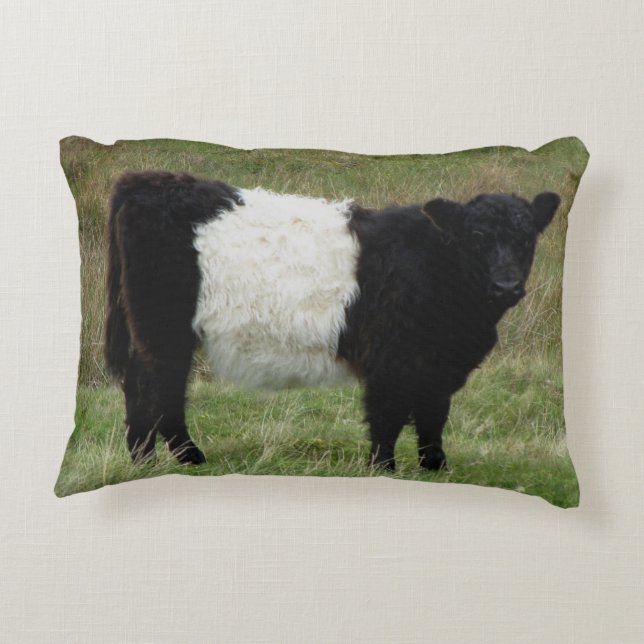 Cojín Decorativo Dartmoor ceñió el becerro de Galloway (Reverso)