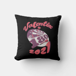 Cojín Decorativo Darts es mi San Valentín 2021