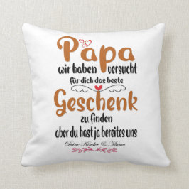 Cojín Decorativo Das beste Geschenk für Papa