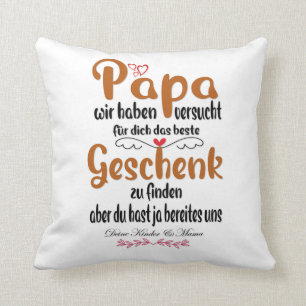 Cojín Decorativo Das beste Geschenk für Papa