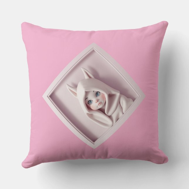 Cojín Decorativo „Das Mädchen im Zaubermantel“ (Reverso )