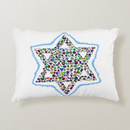 Cojín Decorativo David Star hecho con piedras angulares