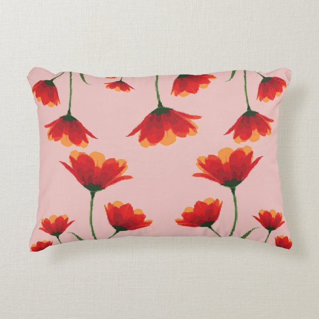 Cojín Decorativo Dawnfire Poppies (Anverso)