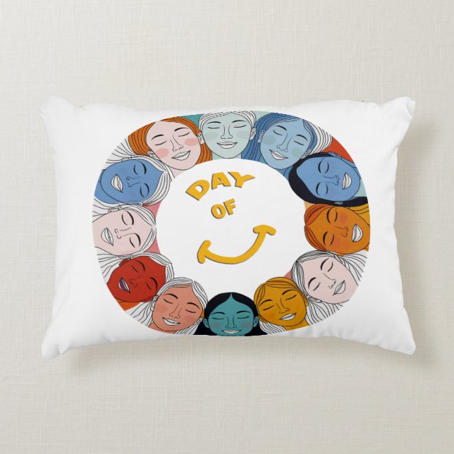 Cojín Decorativo Day of Happiness  (Anverso)