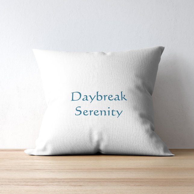 Cojín Decorativo Daybreak Serenity Moderno Script Teal  (Subido por el creador)