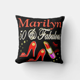 COJÍN DECORATIVO DAZZLING 50 & FABULOUS PILLOW PERSONALIZADO