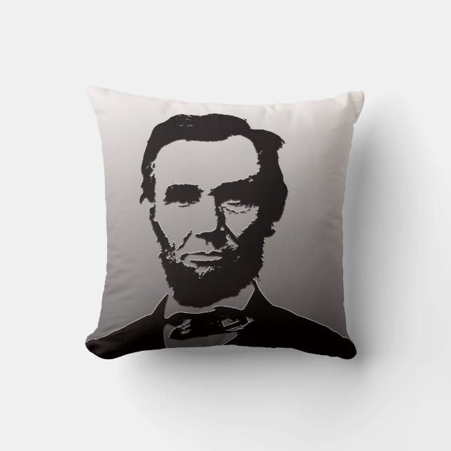 Cojín decorativo de Abraham Lincoln (Anverso)