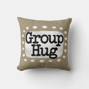 Cojín decorativo de abrazo de grupo
