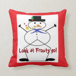 Cojín decorativo de acento poliéster "Frosty the S