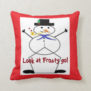 Cojín decorativo de acento poliéster "Frosty the S