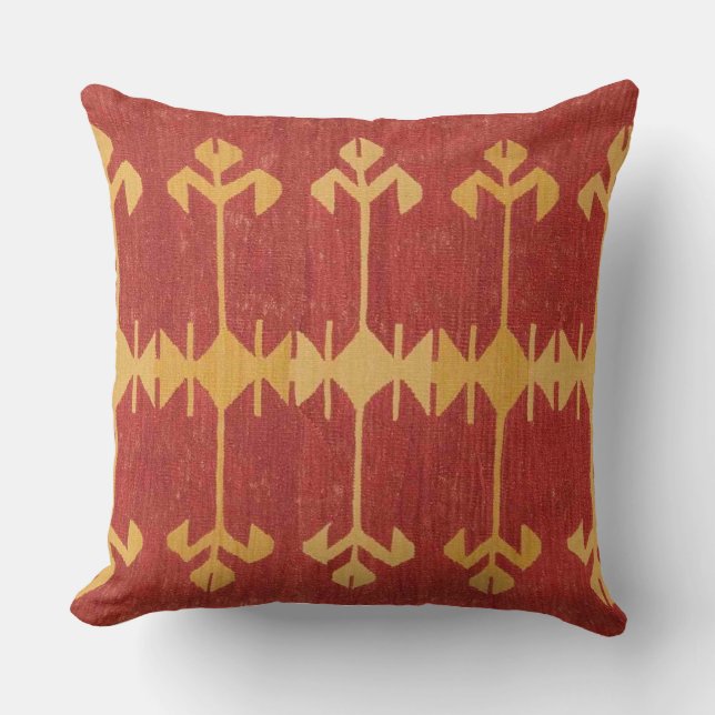 Cojín decorativo de Acento Tribal Ikat (Anverso)