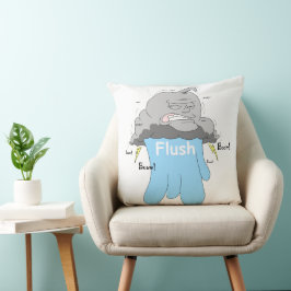 Cojín decorativo de agua azul