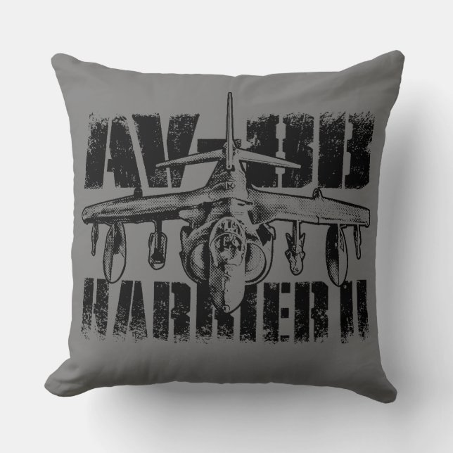 COJÍN DECORATIVO de algodón AV-8B Harrier II Grado (Anverso)