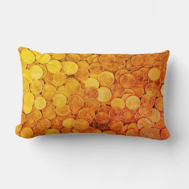 Cojín decorativo de algodón de dinero, almohada lu (Anverso)