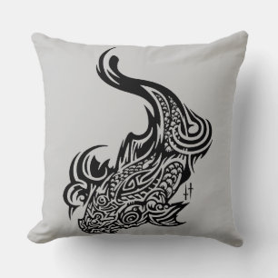 Cojín decorativo de algodón de grado A Koi 20x20