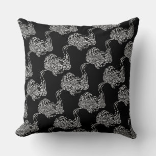 Cojín decorativo de algodón de grado A Koi 20x20