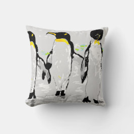 Cojín decorativo de algodón, pingüinos