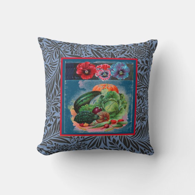 COJÍN DECORATIVO DE ALGODÓN SEMILLA FELIZ CON MONO (Anverso)