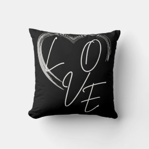 Cojín decorativo de amor negro