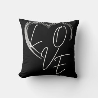Cojín decorativo de amor negro