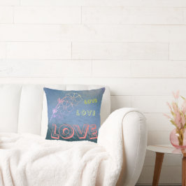Cojín decorativo de amor personalizado
