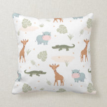 Cojín decorativo de animales de Safari