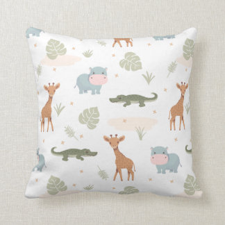 Cojín decorativo de animales de Safari