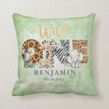 Cojín decorativo de animales salvajes salvajes y s