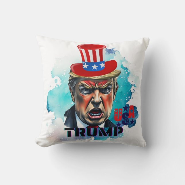 Cojín decorativo de Anime Trump (Anverso)